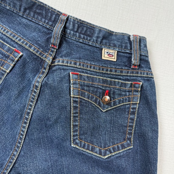 Cruel Girl Denim - Vtg Cruel Girl Womens Bootcut Jeans Low Rise Dark Wash Denim Size 7R Made in USA